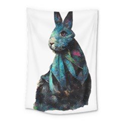 Rabbit T-shirtrabbit Watercolor Painting #rabbit T-shirt Small Tapestry by EnriqueJohnson