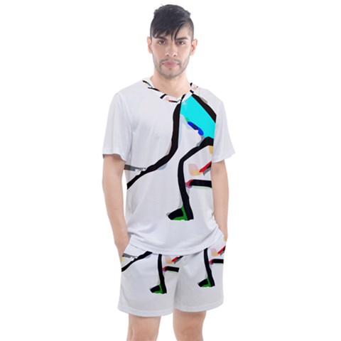 Abstract Art Sport Ace Tennis  Shirt Abstract - Art - Sport - Ace - Tennis  Shirt5 Men s Mesh T-shirt And Shorts Set by EnriqueJohnson