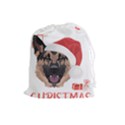 German Shepherd T- Shirt German Shepherd Merry Christmas T- Shirt (4) Drawstring Pouch (Large) View1