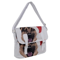 German Shepherd T- Shirt German Shepherd Merry Christmas T- Shirt (4) Buckle Messenger Bag