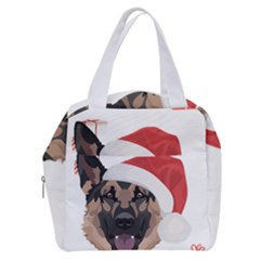 German Shepherd T- Shirt German Shepherd Merry Christmas T- Shirt (4) Boxy Hand Bag