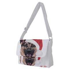 German Shepherd T- Shirt German Shepherd Merry Christmas T- Shirt (4) Full Print Messenger Bag (M)