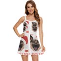 German Shepherd T- Shirt German Shepherd Merry Christmas T- Shirt (4) Ruffle Edge Bra Cup Chiffon Mini Dress View1