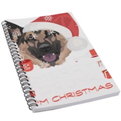 German Shepherd T- Shirt German Shepherd Merry Christmas T- Shirt 5 5  X 8 5  Notebook by ZUXUMI