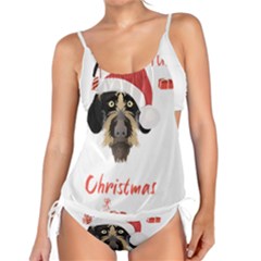 German Wirehaired Pointer T- Shirt German Wirehaired Pointer Merry Christmas T- Shirt (1) Tankini Set