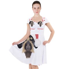 German Wirehaired Pointer T- Shirt German Wirehaired Pointer Merry Christmas T- Shirt (1) Cap Sleeve Midi Dress