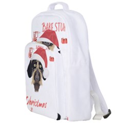 German Wirehaired Pointer T- Shirt German Wirehaired Pointer Merry Christmas T- Shirt (1) Double Compartment Backpack