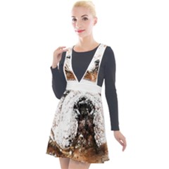 Bulldog T- Shirt English Bulldog Animal Wildlife Forest Nature Discovery Fauna T- Shirt Plunge Pinafore Velour Dress