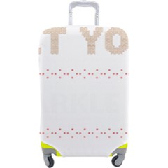 Get Your Sparkle On T- Shirt Get Your Sparkle On Ugly Christmas Sweater T- Shirt Luggage Cover (large) by ZUXUMI