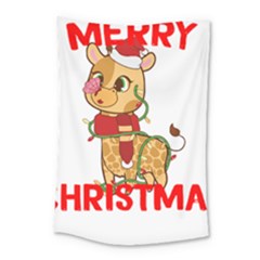 Giraffe T- Shirt Cute Giraffe T- Shirt Small Tapestry by ZUXUMI