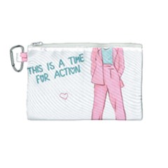 Girl Canvas Cosmetic Bag (medium)