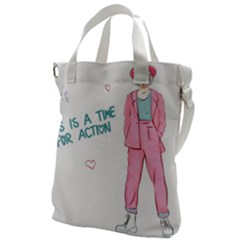 Girl Canvas Messenger Bag