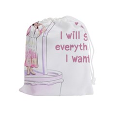 I Will Get Everything I Want Drawstring Pouch (xl)