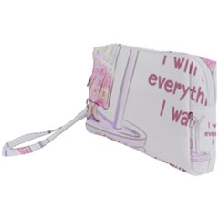 I Will Get Everything I Want Wristlet Pouch Bag (small)