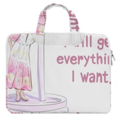 I Will Get Everything I Want Macbook Pro 13  Double Pocket Laptop Bag