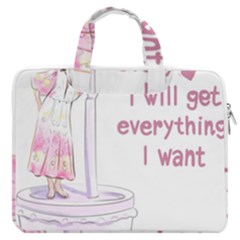 I Will Get Everything I Want Macbook Pro 16  Double Pocket Laptop Bag 