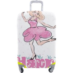 Happy Girl Luggage Cover (large)