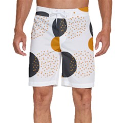 Abstract Circle Pattern T- Shirt Abstract Circle Pattern 3 Men s Beach Shorts by EnriqueJohnson