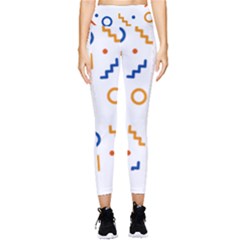Abstract Dots And Line Pattern T- Shirt Abstract Dots And Line Pattern 4 Pocket Leggings  by EnriqueJohnson