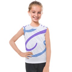 Abstract Pattern Blue And Gray T- Shirt Abstract Pattern Blue And Gray T- Shirt Kids  Mesh Tank Top by EnriqueJohnson