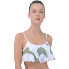 Abstract Pattern Green Swirl T- Shirt Abstract Pattern Green Swirl T- Shirt Frill Bikini Top by EnriqueJohnson