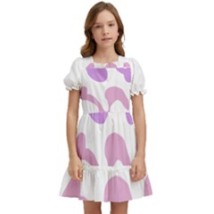 Abstract Pattern Mixed Colored Swirl T- Shirt Abstract Pattern Mixed Colored Swirl T- Shirt Kids  Puff Sleeved Dress