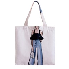 Let’s Go Zipper Grocery Tote Bag by SychEva