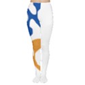 Abstract Swirl Gold And Blue Pattern T- Shirt Abstract Swirl Gold And Blue Pattern T- Shirt Tights View1