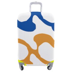 Abstract Swirl Gold And Blue Pattern T- Shirt Abstract Swirl Gold And Blue Pattern T- Shirt Luggage Cover (Medium)