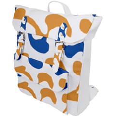 Abstract Swirl Gold And Blue Pattern T- Shirt Abstract Swirl Gold And Blue Pattern T- Shirt Buckle Up Backpack
