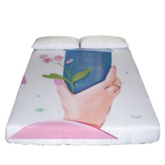 Never Stop Dreaming Fitted Sheet (king Size) by SychEva