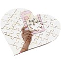 Hand 2 Wooden Puzzle Heart View2