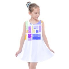 Abstract T- Shirt Blockage T- Shirt Kids  Summer Dress by EnriqueJohnson