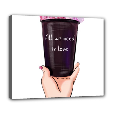 All You Need Is Love 2 Deluxe Canvas 24  X 20  (stretched) by SychEva
