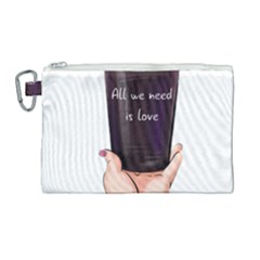 All You Need Is Love 2 Canvas Cosmetic Bag (large) by SychEva