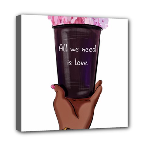 All You Need Is Love 1 Mini Canvas 8  X 8  (stretched) by SychEva
