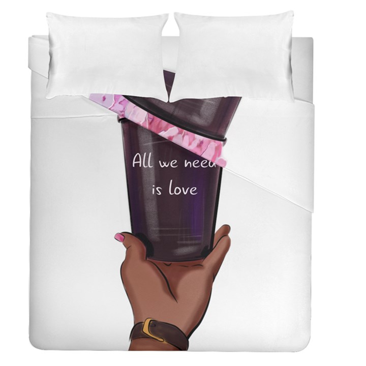 All You Need Is Love 1 Duvet Cover Double Side (Queen Size)