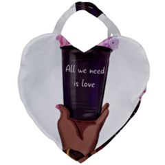 All You Need Is Love 1 Giant Heart Shaped Tote by SychEva