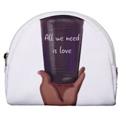 All You Need Is Love 1 Horseshoe Style Canvas Pouch by SychEva