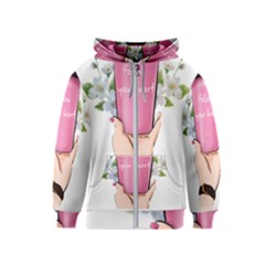 1 Kids  Zipper Hoodie by SychEva