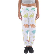 Animals Dinosaurs T-rex Pattern Women s Jogger Sweatpants