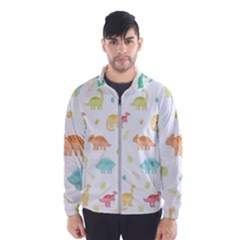 Animals Dinosaurs T-rex Pattern Men s Windbreaker