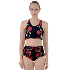 Pattern Flowers Design Nature Racer Back Bikini Set by Pakjumat