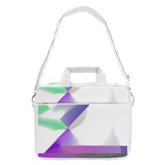 Abstract T- Shirt Purple Northern Lights Colorful Abstract T- Shirt Macbook Pro 16  Shoulder Laptop Bag