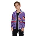 Purple Funny Monster Kids  Windbreaker View2