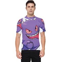 Purple Funny Monster Men s Short Sleeve Rash Guard