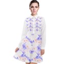 Bat Pattern T- Shirt Bats And Bows Blue Orange T- Shirt Long Sleeve Chiffon Shirt Dress View1