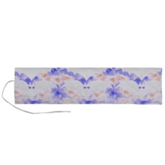 Bat Pattern T- Shirt Bats And Bows Blue Orange T- Shirt Roll Up Canvas Pencil Holder (l) by EnriqueJohnson