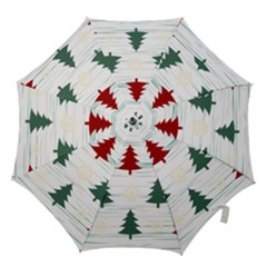 Christmas Tree Snowflake Pattern Hook Handle Umbrellas (medium)