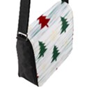 Christmas Tree Snowflake Pattern Flap Closure Messenger Bag (L) View2